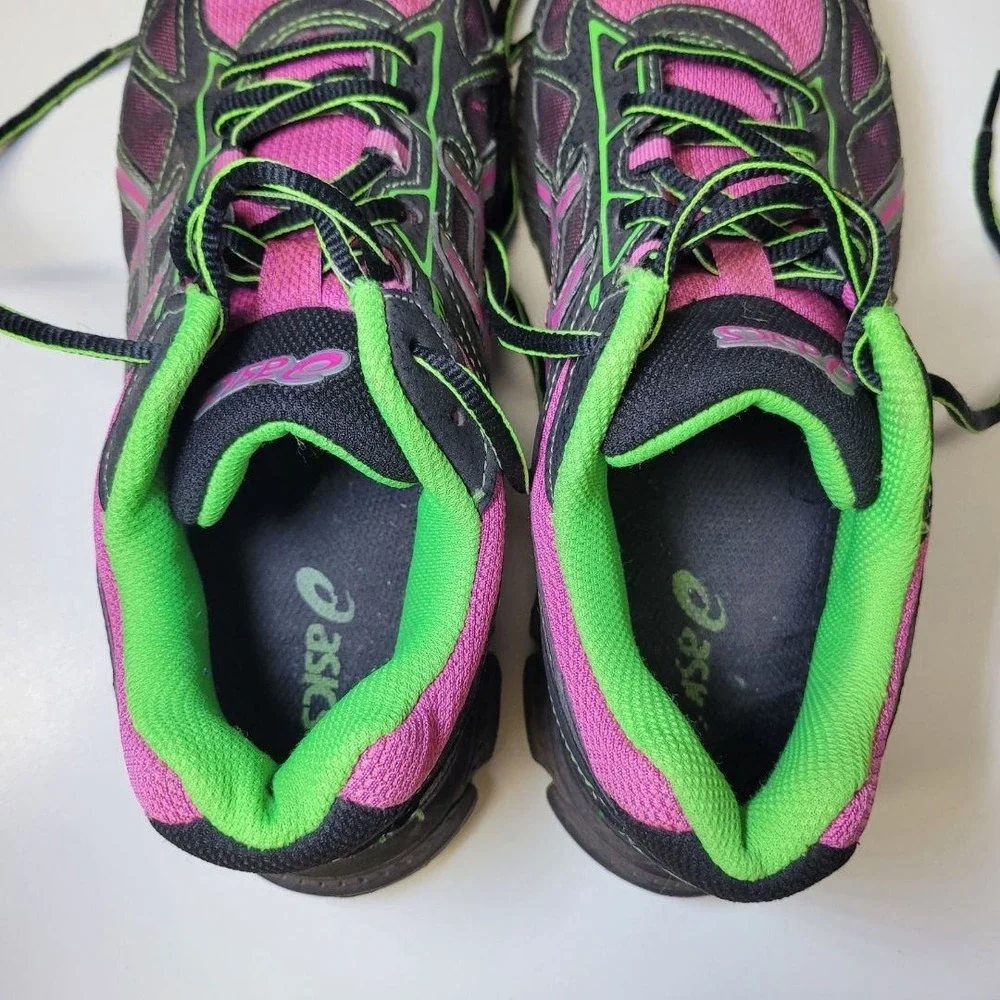 Asics Shoes Basic Walking Athletic‎ Pink Green Gel-Scram 2 Womens US Size 8.5 - Picture 4 of 8